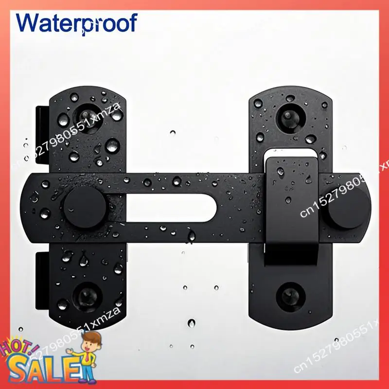 ABCL Heavy Duty Flip Lock 180 Degree Door Lock, Security Door Lock Forbathroom Garden Door Barn Door Sliding Door