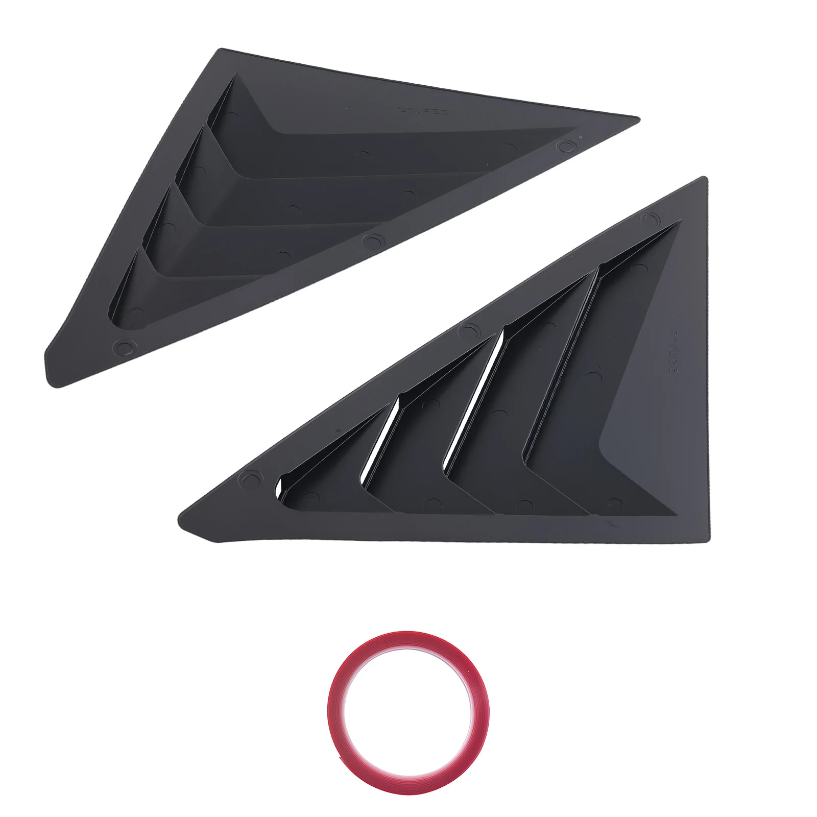 

Side Louvers for Honda Civic Hatchback 2022-2025 Window Gloss Black ABS