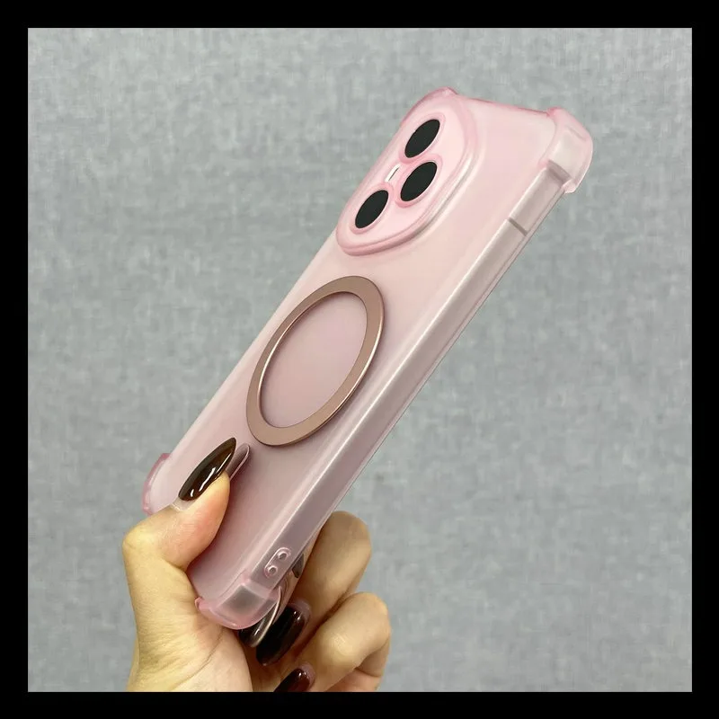 For Honor400Lite Case Airbag Shockproof Magnetic Wireless Charging Case For Honor 400 300 200 100 90 80 70 60 Pro Clear Cover - náhled 5