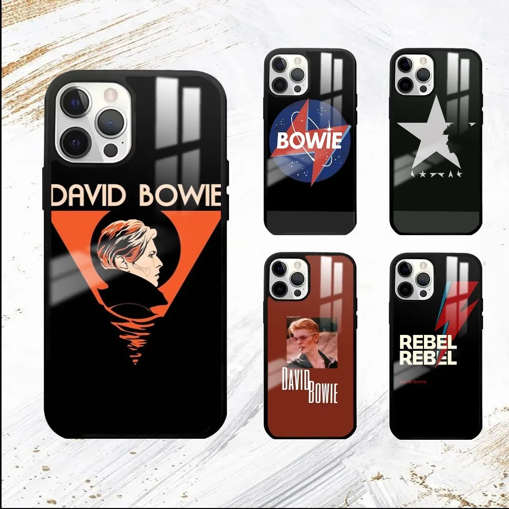 D-avid B-Bowie Phone Case For iPhone 16 15 14 13 12 11 Pro Max Plus Mini PC Mirror Fashion  phone case