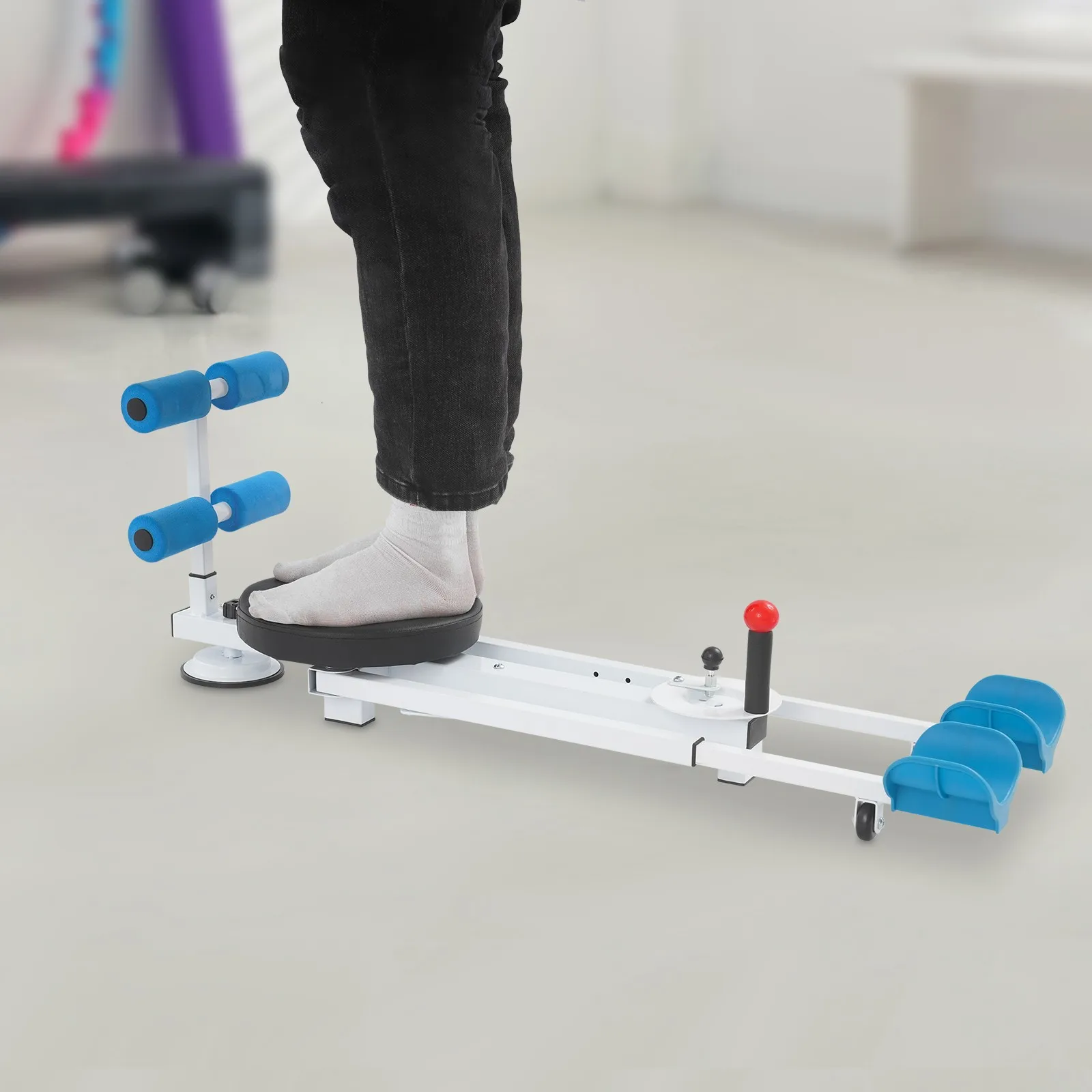 Alloy & Foam Multi-Function Stretch & Core Trainer, 168.5X70X43.5Cm, Blue for Home Fitness view 4