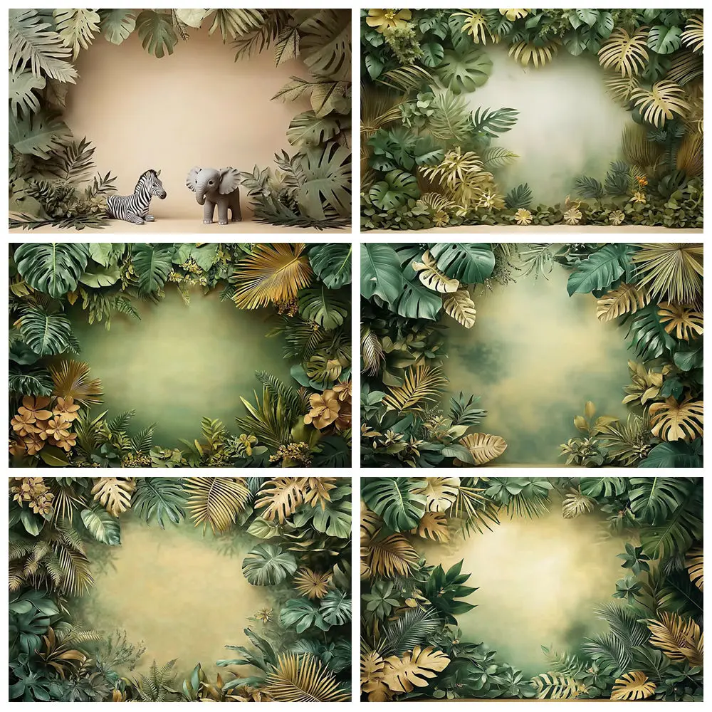 selva-animais-selvagens-fotografia-pano-de-fundo-folhas-de-coco-criancas-festa-de-aniversario-menino-retrato-fundo-decoracao-photo-studio-aderecos