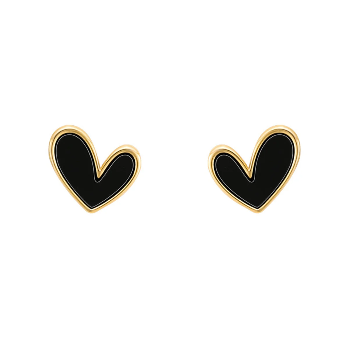 Neue Koreanische Süße Nette Herz Stud Ohrringe für Frauen Mädchen Mode Blau Glasur Ästhetische Geometrische Ohrringe Minimalistischen Schmuck Geschenk – Detail 14
