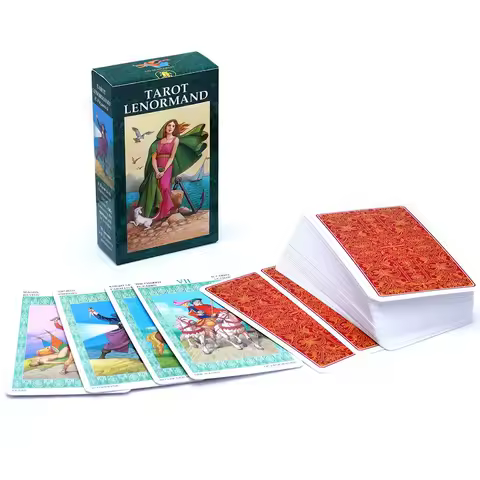 Tarot Lenormand Tarot Cards Divination Personal Use Tarot Deck Full English Version Oracles Deck Family Gatherings Board Game