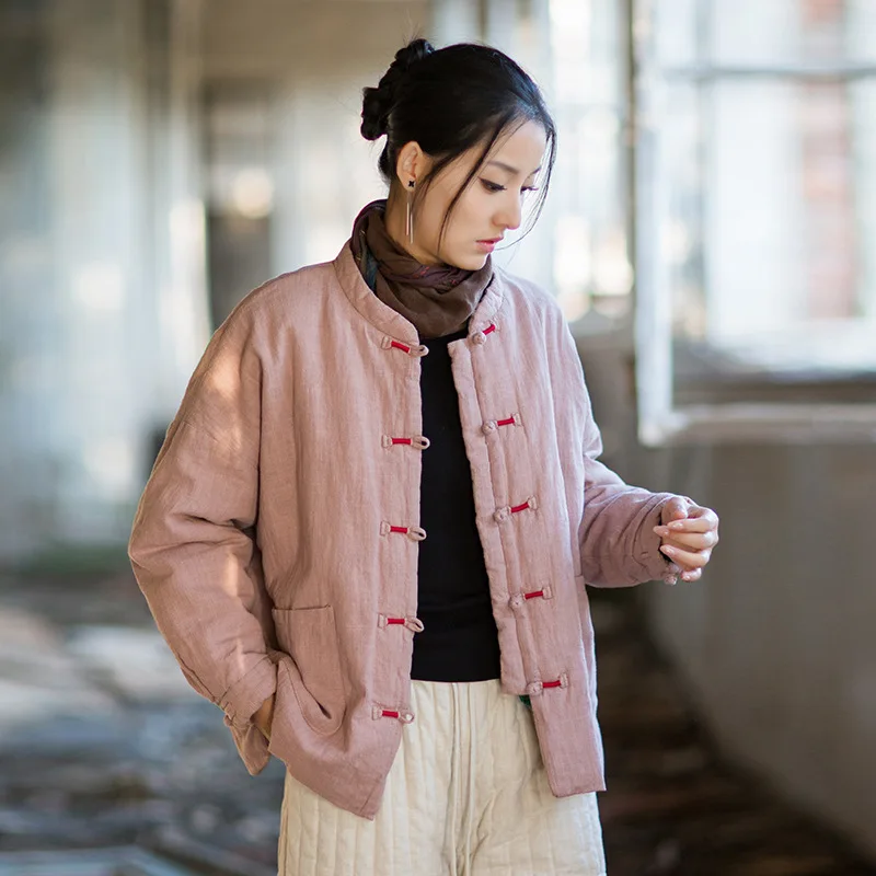 

2025 Winter Ramie-Cotton Quilted Coat: Original Upgrade, Artistic & Versatile Style.