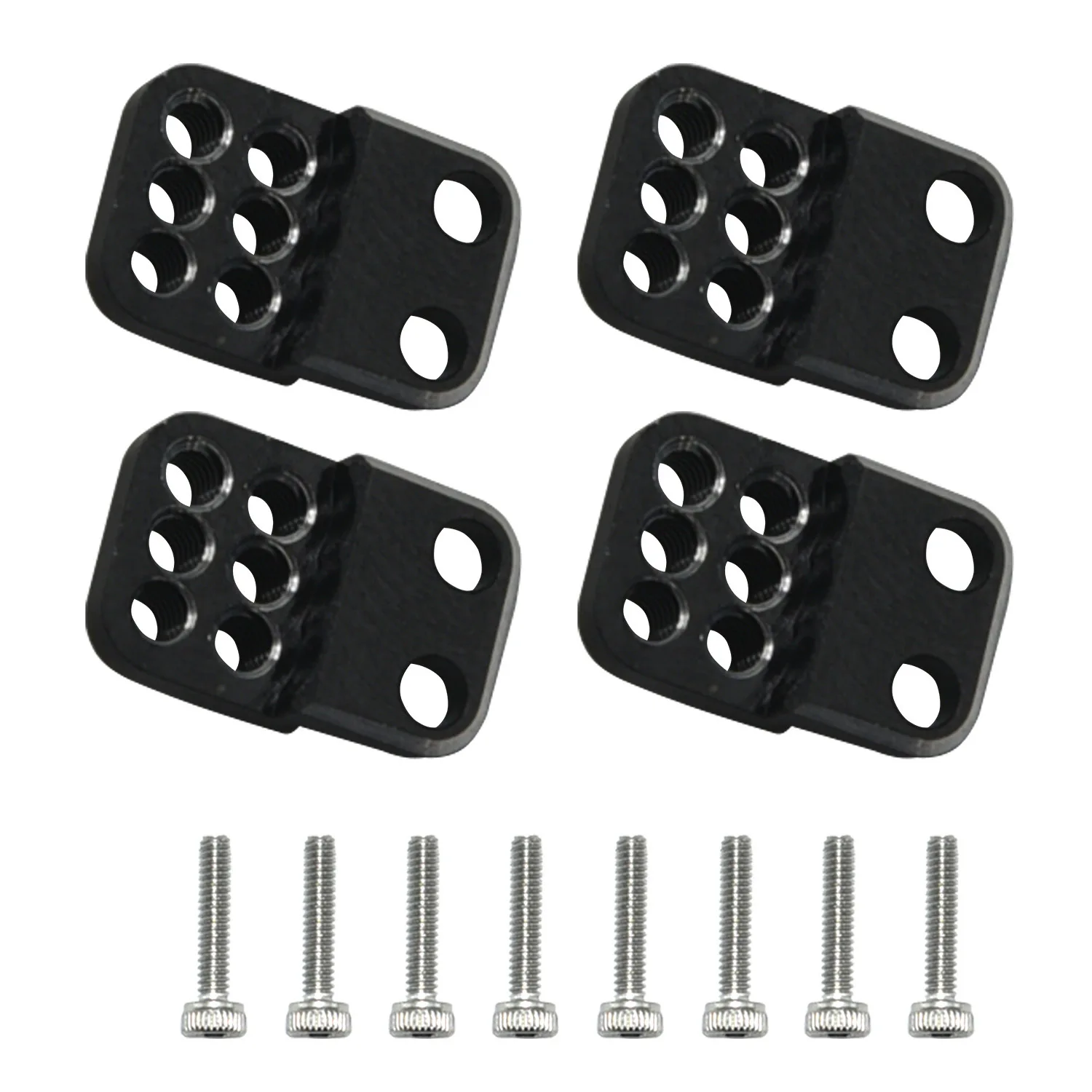 1/30 Aluminum Alloy Shock Mount  for Axial SCX30 Upgrade Parts 4pcs/set BK: Black S: Silver