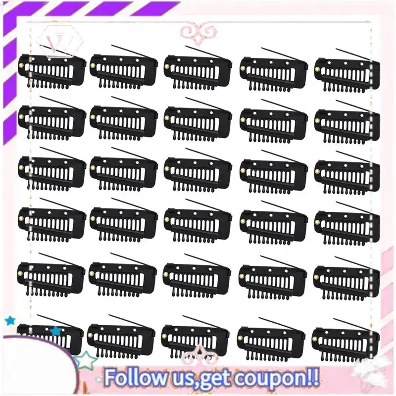 

【LAST CHANCE】Wig Accessories For Women 30 Pieces Small Snap Clips Hair Extension Wigs Comb Chunni Clips DIY