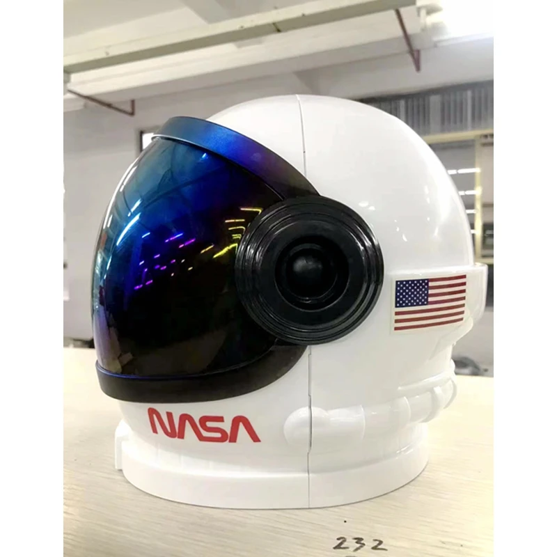 Astronaut Helmet With Movable Visor Halloween Cosplay Costumes Space Astronaut Plastic Performance Helmet Adult Toys Gifts