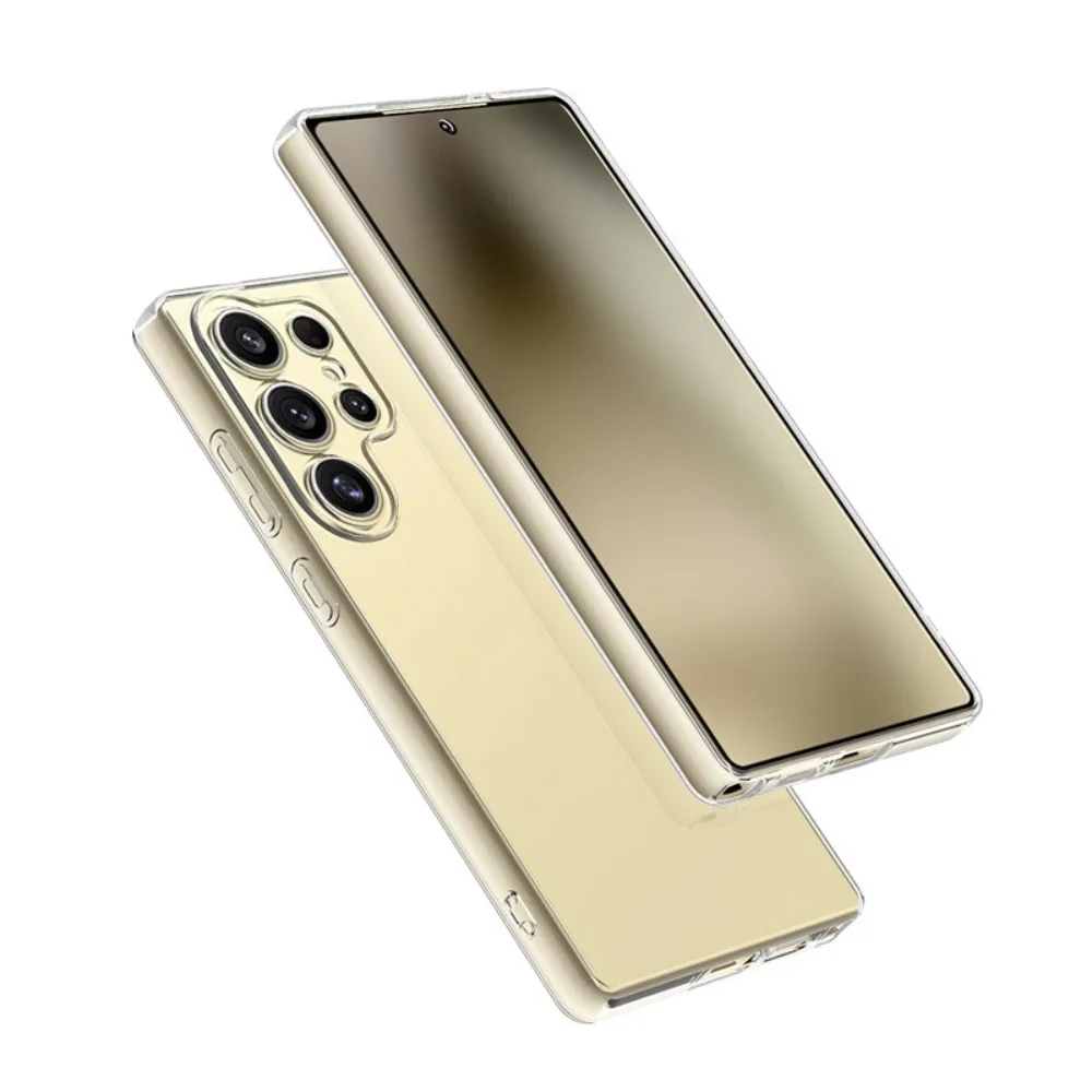 Crystal Clear Phone Case Anti-fall Shockproof Phone Cover Thin and Light for Samsung Galaxy S25/S25Plus/S25Ultra