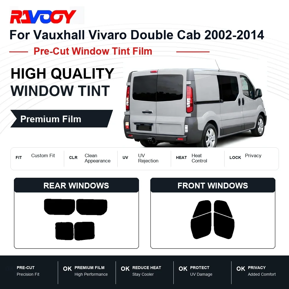 premium-pre-cut-window-tint-for-vauxhall-vivaro-double-cab-2002-2014-front-rear-windows-uv-heat-rejection-privacy-film