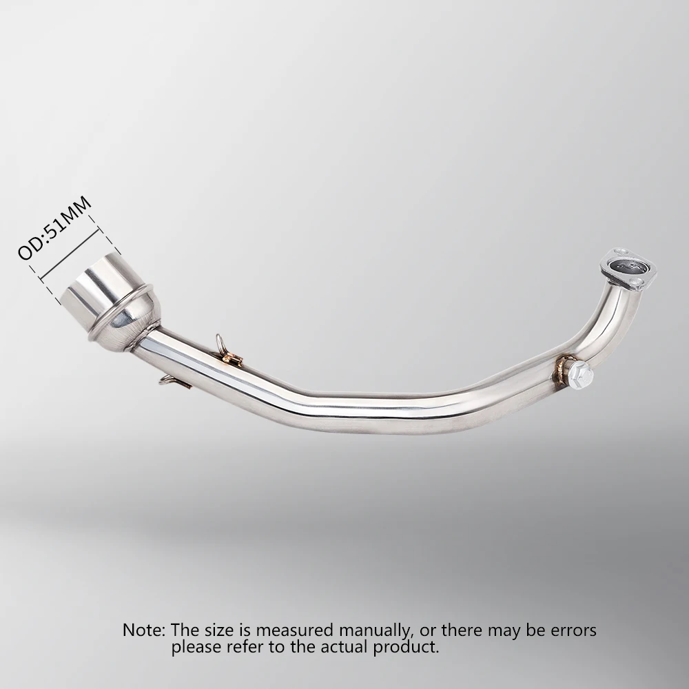 دراجة نارية العادم الخمار الهروب ربط ربط أنبوب الأوسط منتصف الأنابيب ل GY6 125 GY6 150 125cc 150CC