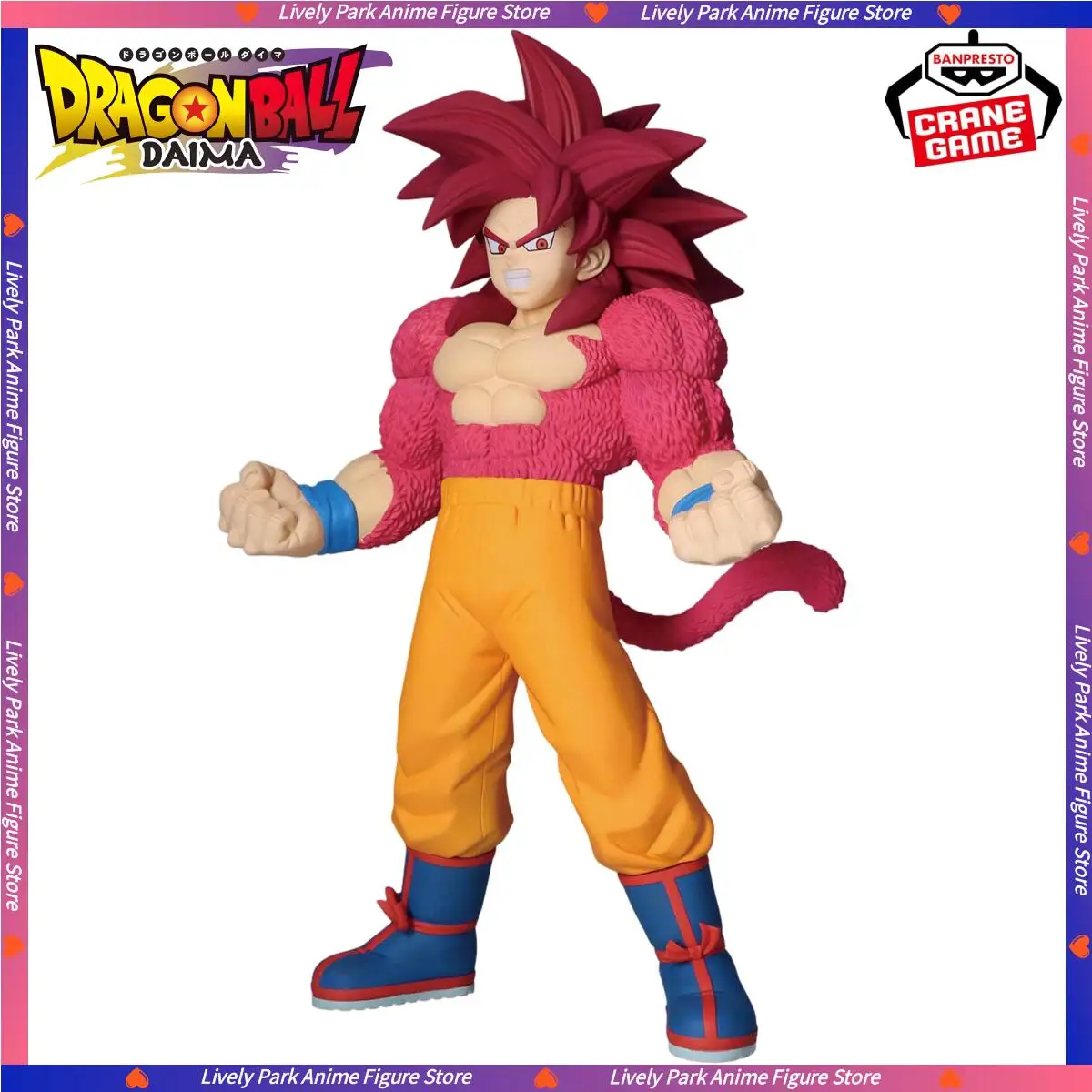 بانداي الأصلي بانبريستو لعبة دراغون بول دايما سوبر سايان 4 سون جوكو كاكاروتو عمل لعبة الشكل تزيين نموذج دمية مهرجان هدية