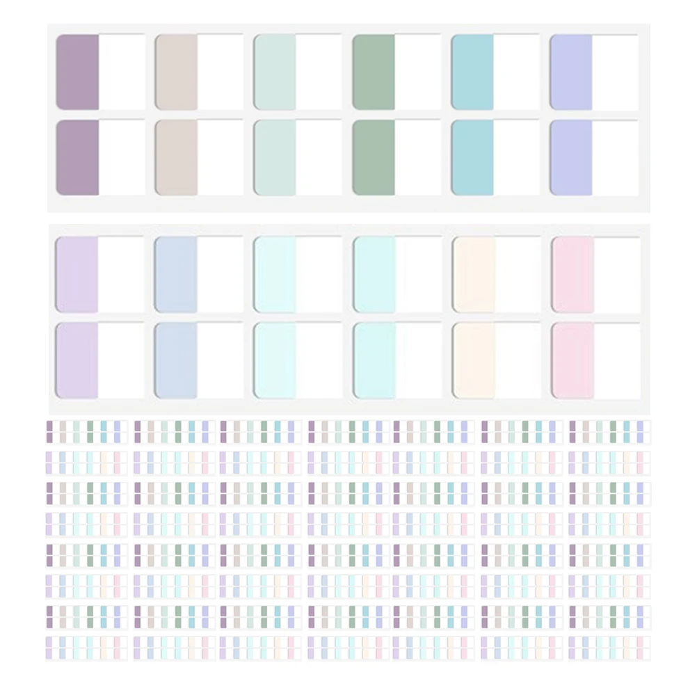 

240Pcs Sticky Page Markers Tabs Colorful Writable Surface Strong Adhesion Efficient Organization Filing Classification Supplies