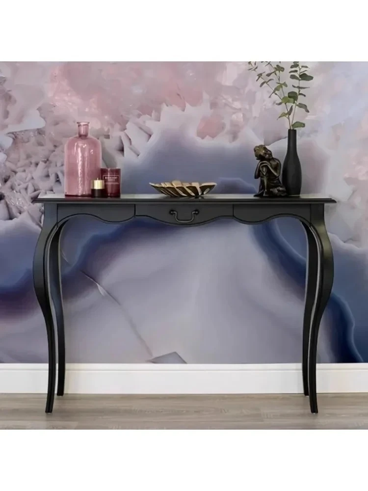 

XZZNeoclassical American entrance table Entry solid wood entrance cabinet European partition end view table