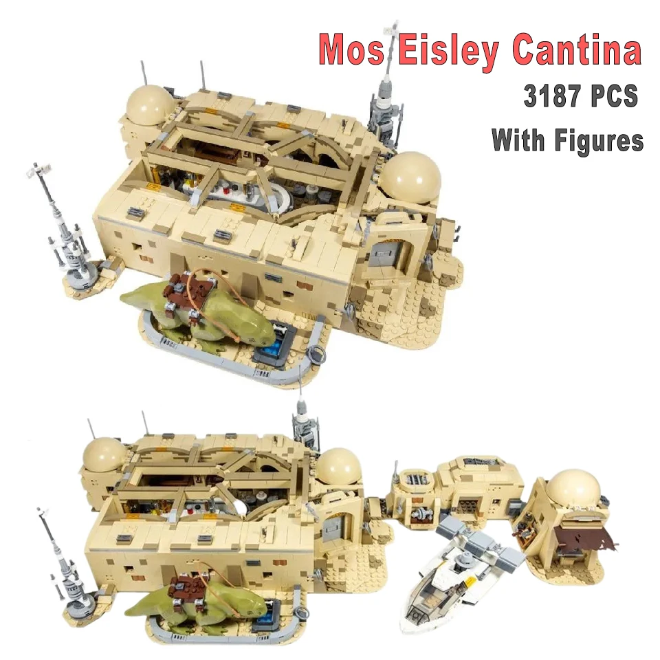 Led Light Kit For Mos Eisiley Cantina Moc 75290 Display Building Blocks Bricks Educational Toys Birthday christmas Gifts Block