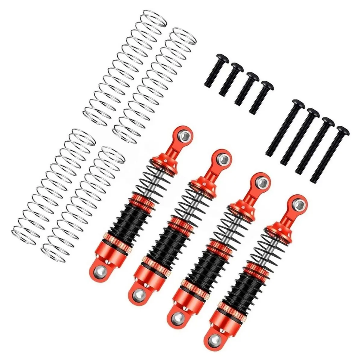 1-18スケールリアルクローラー-trx4-m用アップグレード・拡張dモデル、59mmメタルショックアブソーバーa付き