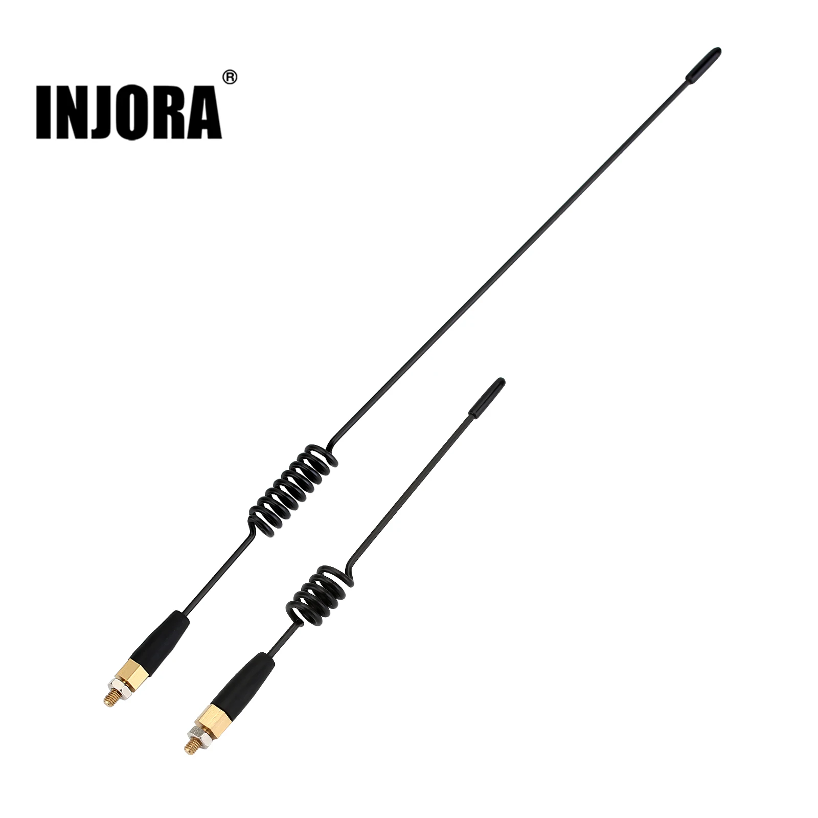 

INJORA RC Car Metal Decoration Antenna 12cm/23cm for 1:10 RC Crawler Axial SCX10 90046 TRX4 TRX6 Redcat Gen8 MST CFX