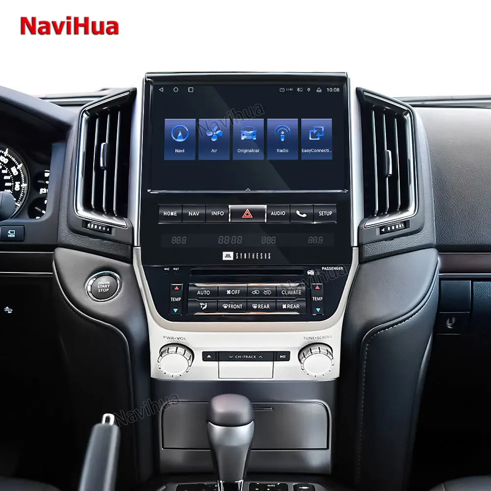 

Navihua Hot Sales 10.4'' Android Car Radio GPS Navigation Multimedia Carplay for Toyota Land Cruiser LC200 2016 2021 VXR GXR