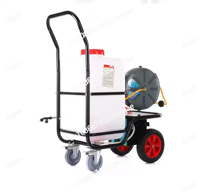 60L Agricultural Rechargeable Hand Cart Trolley Electric Sprayer with Wheels