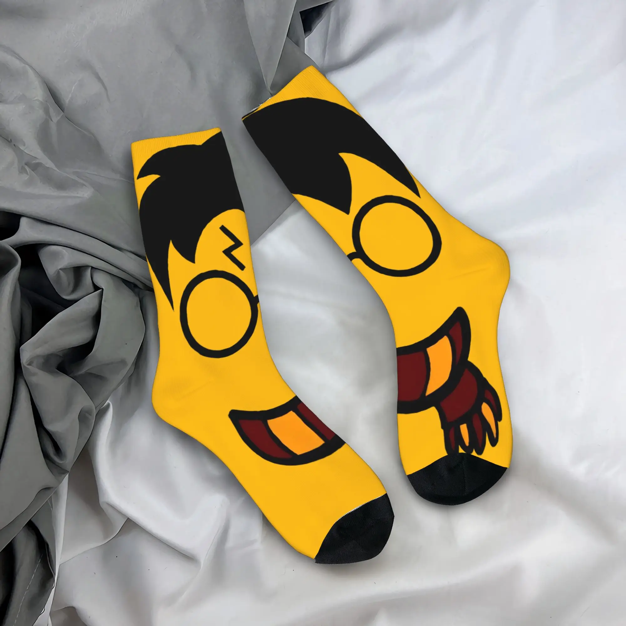 Calcetines mágicos de Harry Potter para hombres y mujeres, transpirables, para usar en casa, calcetines de caña alta, idea de regalo sorpresa.