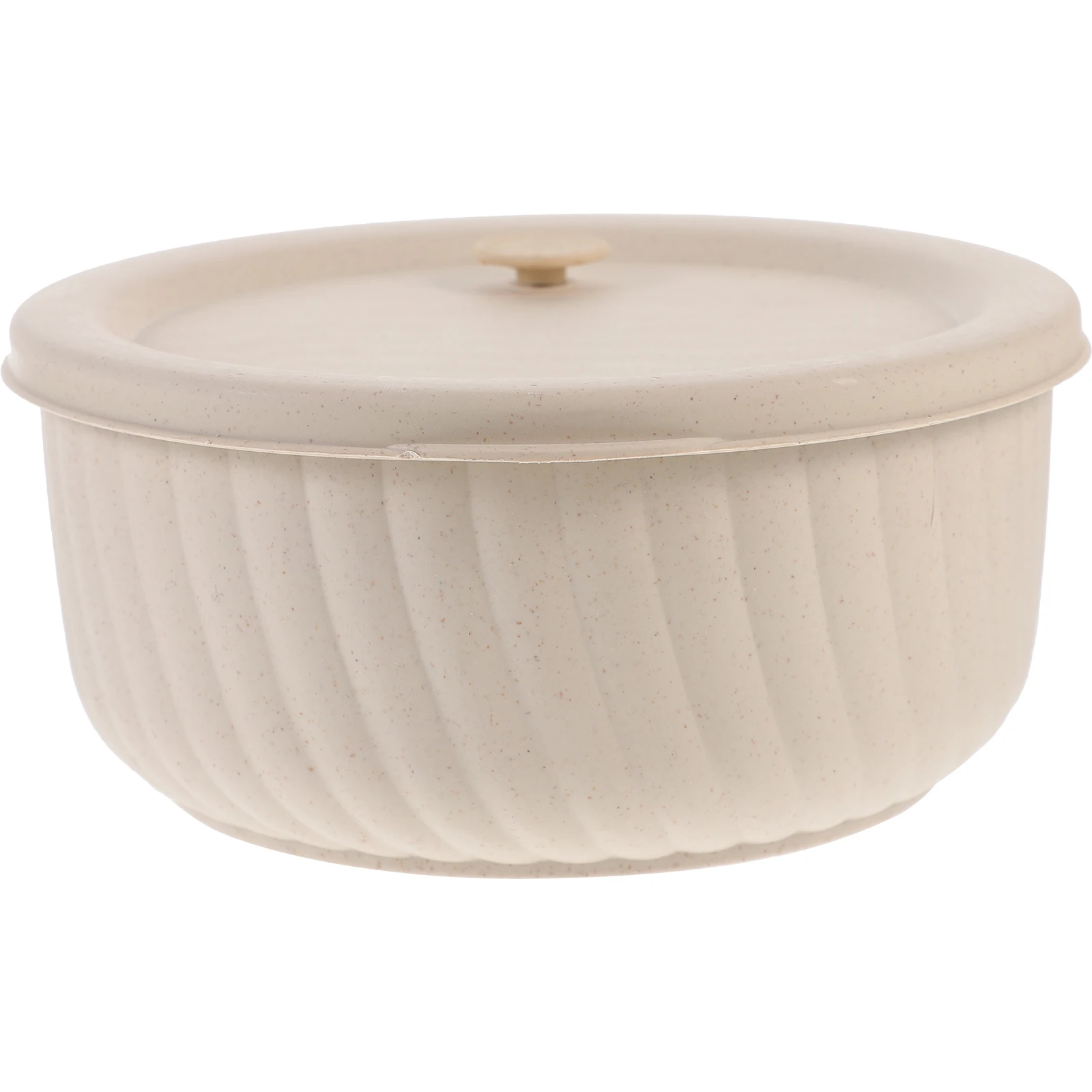 

Straw Meal Box Reusable Beige Single Bowl Bento Lunch Boxes for Adults Students Office Portable Food Container Storage Bowls