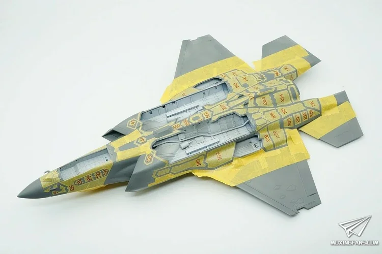 أدوات غالاكسي D48003 1:48 Lockheed Martin F-35A Lightning II قناع مرن مقطوع بالقالب لـ Meng LS-007 Hobby DIY