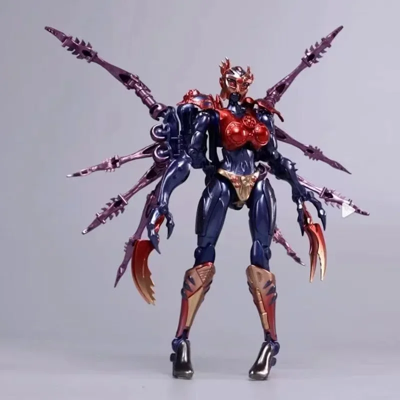 TransArt Toys TA Transformation BWM-08 BWM08 Blackarachnia Metal Black Widow Spider Beast Wars BW Action Figure Toy Collection