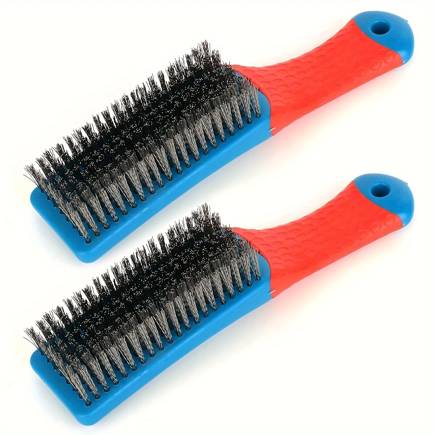 Wire Brush  Duty Stainless  Bristles with Plastic Handle Grip for Rust, Wielding Slag, Dirt & Paint Scrubbing with Deep Cleaning