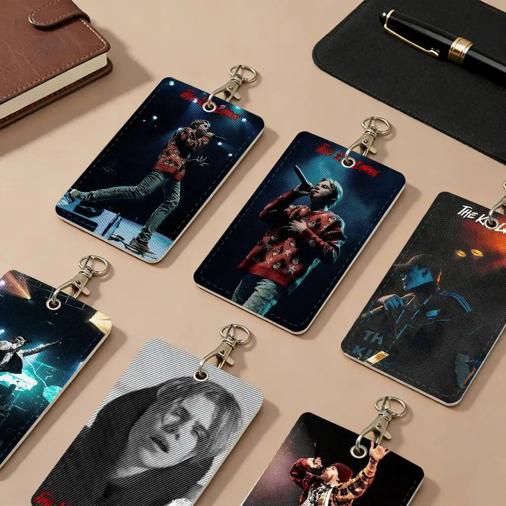 The Kid L-Laroi Pop Rapper Music PU Leather Card Holders Anti-lost Protective Cover Cases Cards