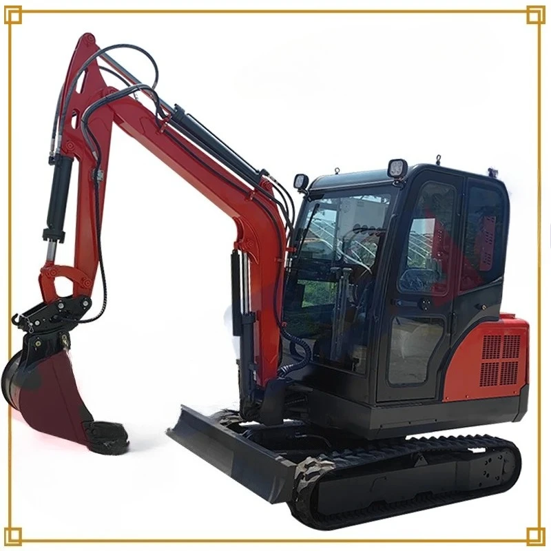حفارة صغيرة مجنزرة جديدة مخصصة 3.5 طن حفارة صغيرة ميكانيكية مع دلو يستخدم في البناء