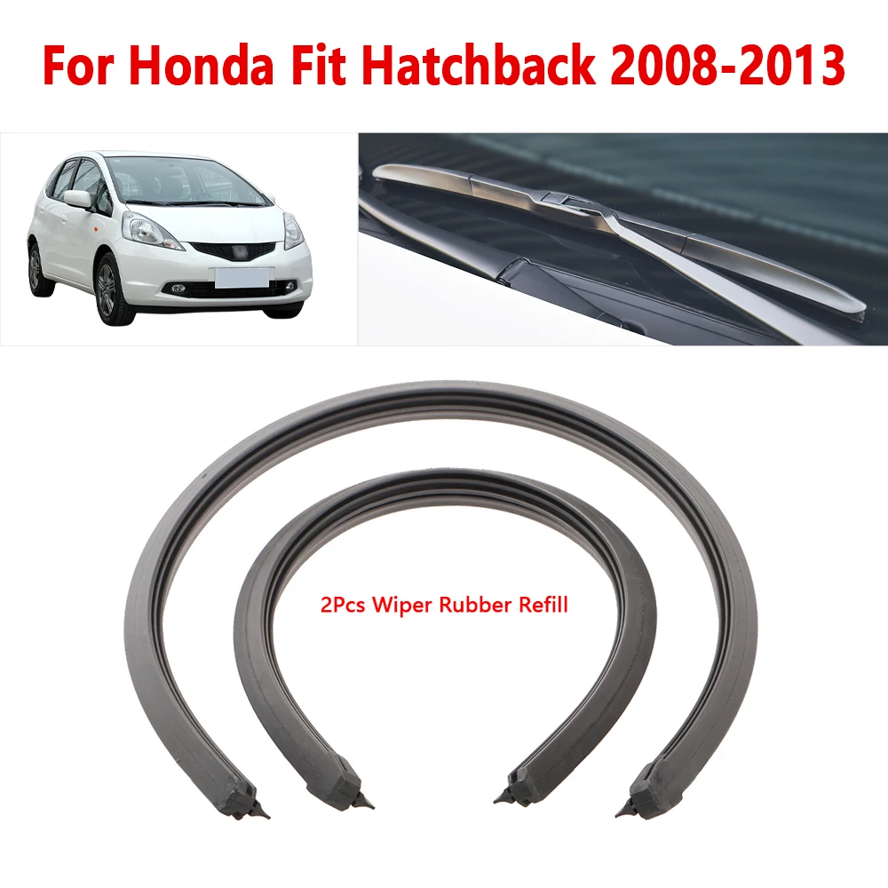 

Wiper Rubber Strip 14" 26" for Honda Fit JAZZ 2008 2009 2010 2011 2012 2013 Car Wiper Refill Accessories 1Pair