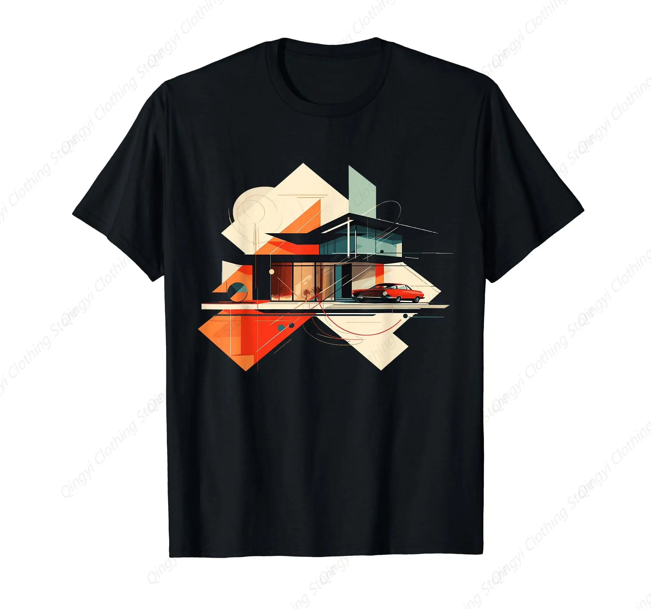 Artistic Retro Mode - Architectural Nostalgia T-Shirt