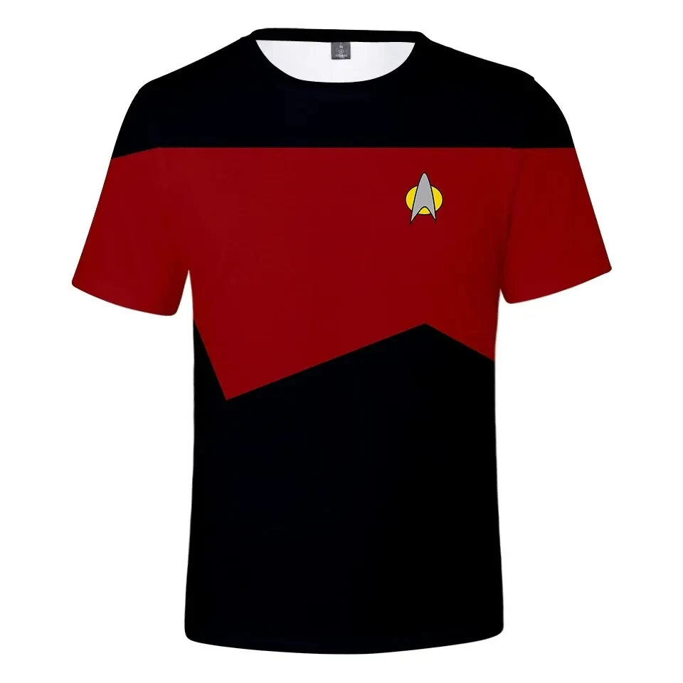 Men and Women Star Trek Sci-Fi T-Shirt Little Rocket 3D Printed Shirt Unisex Streetwear Children's RPG Top Summer T-Shirt