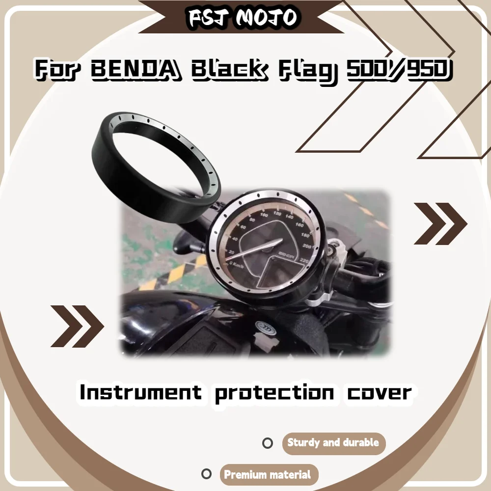For Benda DarkFlag500 DarkFlag950 Aluminum Instrument Guard Ring, Dashboard Protective Cover Anti-impact Mod Parts
