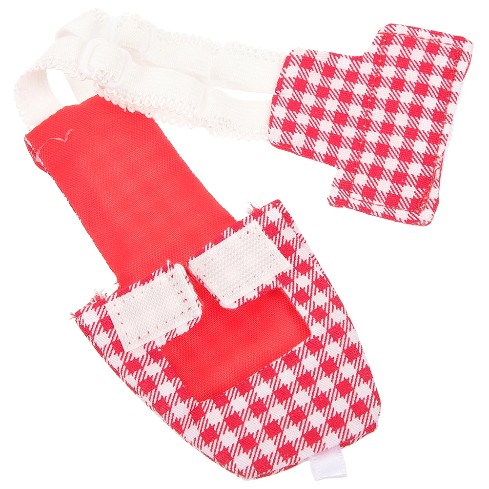 

Pet Bird Clothes Parrot Diaper Flight Suit S Size Red Grid Protective Washable Reusable Clothes For Birds Costume Accessory Bird