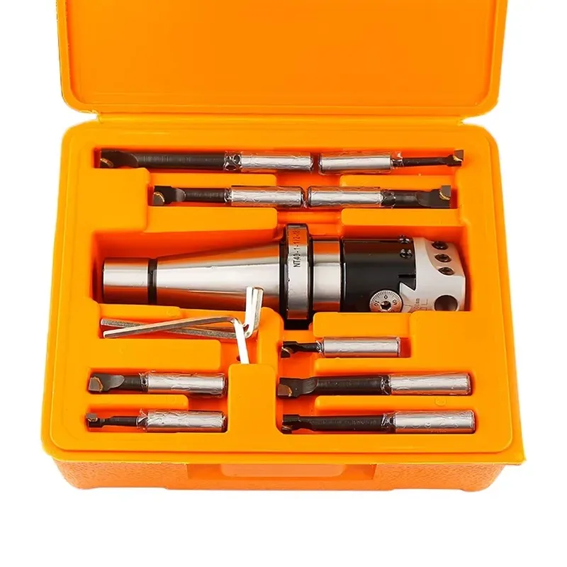 1Set Boring Tool Holder Fine Tuning F1 18 3 Inch 75mm Boring Head NT Standard Add 1 Pcs Drawbar BT40 NT40-F1 Add 12 Boring