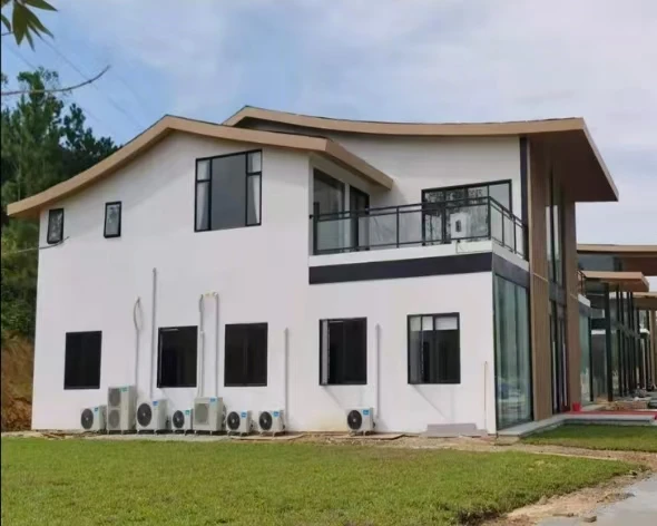 Luxury Portable Steel Structure Prefab Houses Easy Installation Modern Design Manufactured Homes for Resort Use