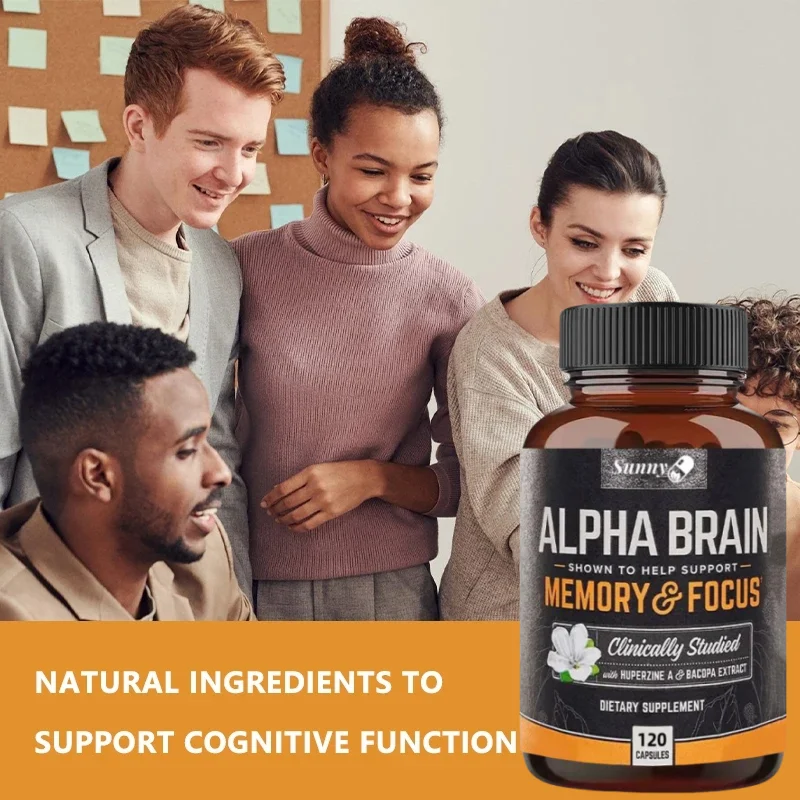 Alpha Brain Supplement - Helps Maintain Brain Cells, May Improve Memory, Concentration and Cognitive Processing Speed