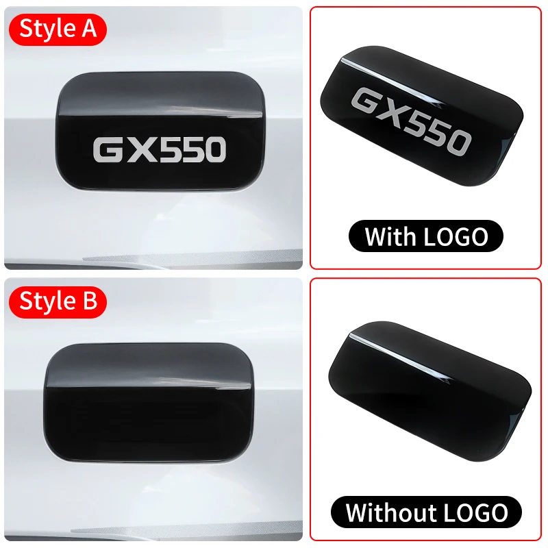 لـ لكزس GX550 GX550h 2024 2025 خزان الوقود تزيين واقي أغطية ،For Lexus gx 550 ترقية إكسسوارات الأجزاء الخارجية تعديل ضبط طقم الهيكل