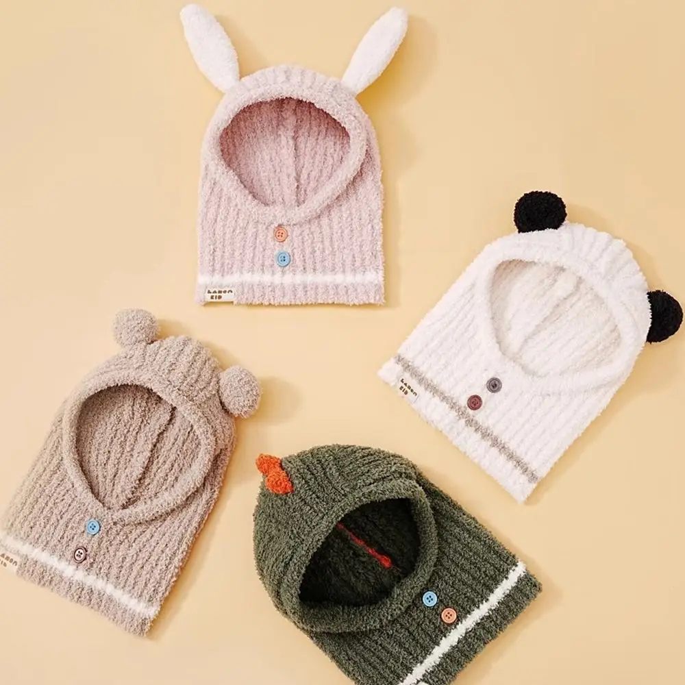 

Модная милая мультяшная защитная шапка для ушей, ветрозащитная теплая шапка, шарф, цельный пуловер с защитой от холода, шапка