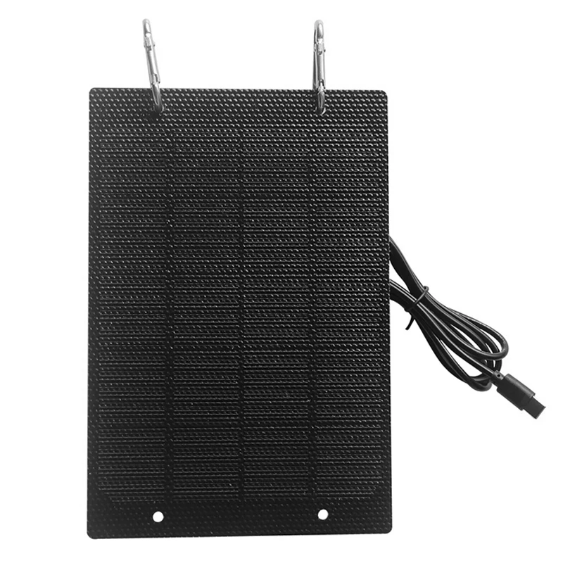 5W 5V ETFE Solarpanel-Ladegerät mit Typ-C-Ausgang, Solar-Powerbank für Mobiltelefone, Überwachungskameras, Hofbeleuchtung und Straßenlampen