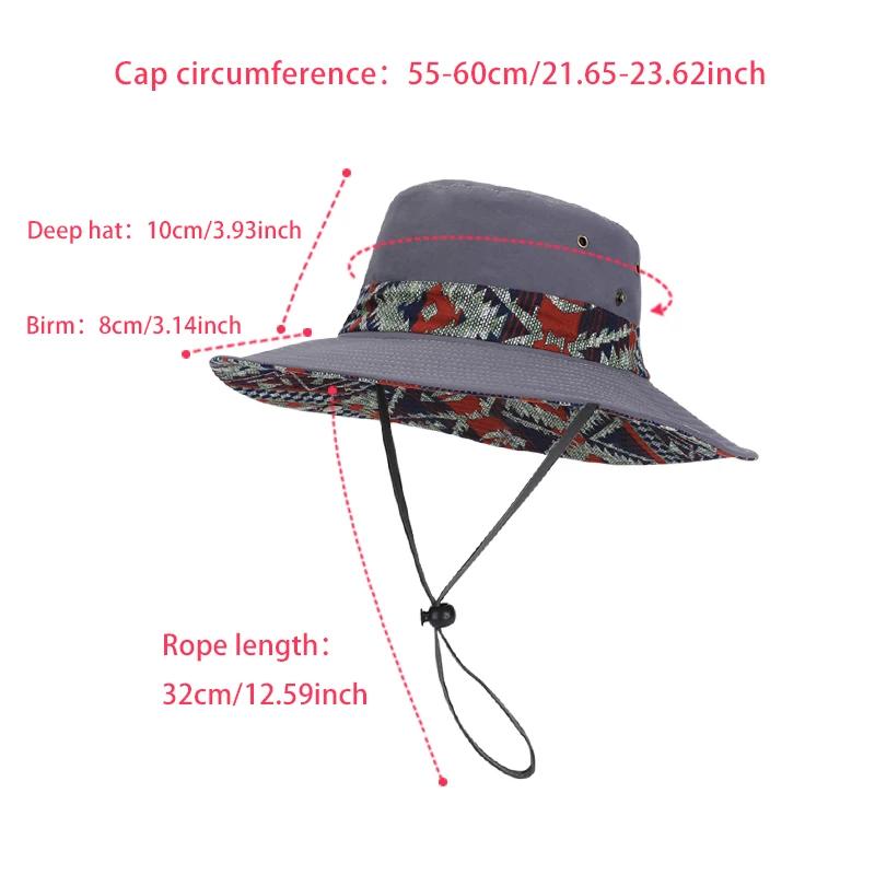 9275-Neue Frühlings- und Sommer-Fischerhüte für Damen und Herren mit breiter Krempe im Ethno-Stil, geeignet für Outdoor-Aktivitäten – Detail 7