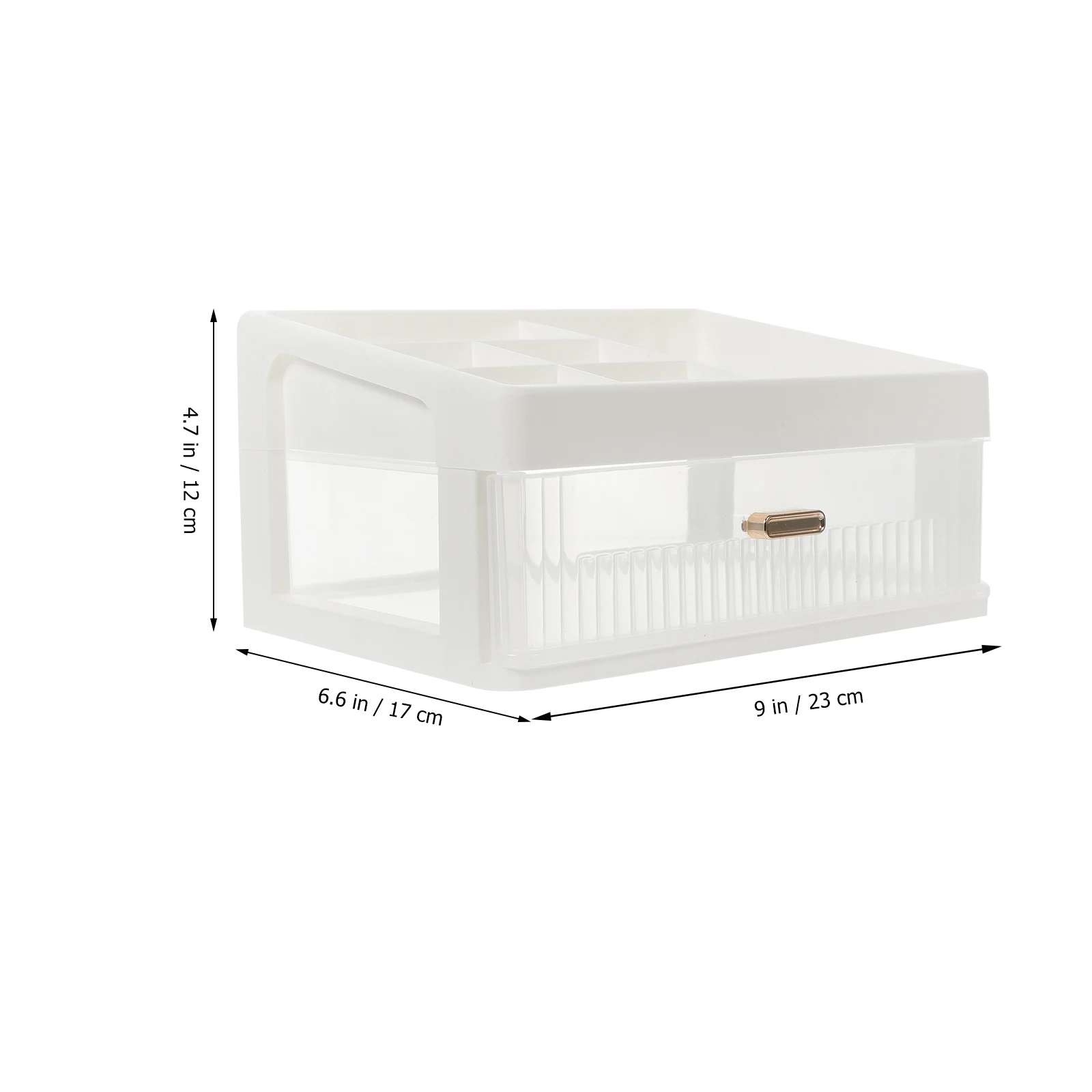 

Clear Drawer Type Storage Box With 3 Stackable Drawers Makeup Organizer For Desk Home Countertop Skin Care Organizer