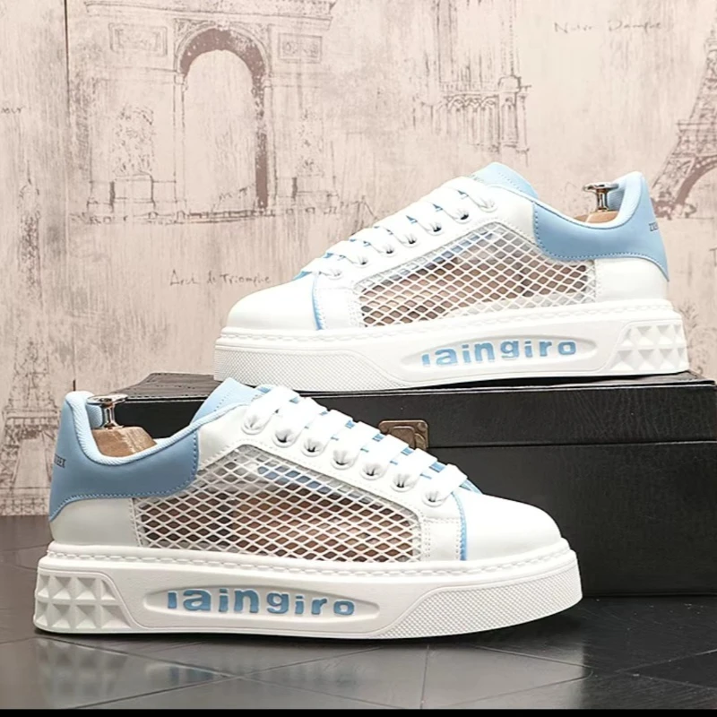 

2025 новая летняя модная универсальная удобная легкая дышащая повседневная мужская обувь с низким вырезом