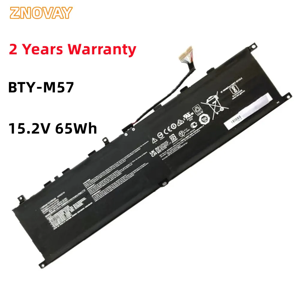 

ZNOVAY BTY-M57 15,2 В 4280 мАч/65 Втч аккумулятор для ноутбука MSI GP66 GP76 MS-17K3 Leopard 10UG Series ноутбук