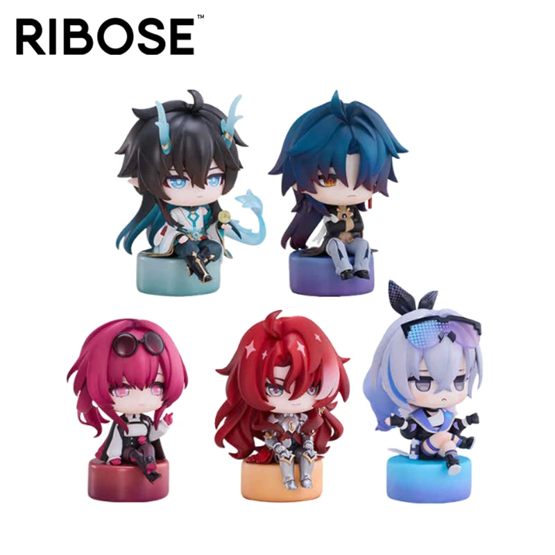 

Genuine Original RIBOSE Honkai：Star Rail Jimi's Living Room DanHeng Blade Argenti Q Version Doll Anime Figure Model Gift Toys