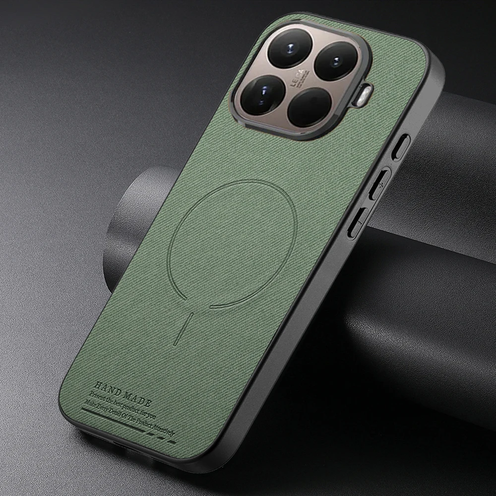 Für Xiaomi 17T 15T Pro 5G Kabelloses Laden Magnet-Lederhülle Stoßfester Rückschutz Xiaomi 15 T 17 Hülle Mi 17 Ultra Pro Max