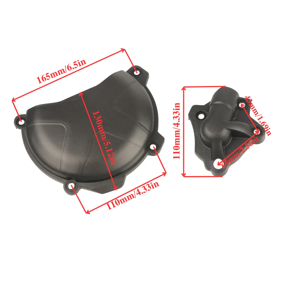 Motorcycle Dirt Bike Engine Clutch Guard Water Pump Cover for KTM 250 350 SXF EXCF Six Days XCF XCF‑W Freeride 2011 2012‑2016