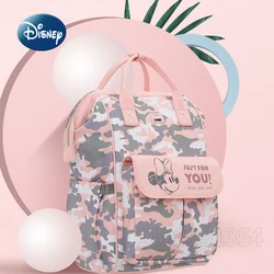 Disney-mochila para pañales de Mickey, bolso de bebé multifuncional, mochila Original de marca de lujo