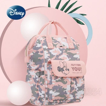 Disney Mickey 'S Nieuwe Luiertas Rugzak Cartoon Schattige Babytas Multifunctionele Baby Luiertas Luxe Merk Originele Rugzak